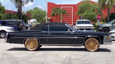 Cadillac On 24 All Gold Daytons Wire Wheels Le Cabriolet Youtube