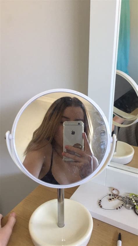 Mihikaap Miroir Selfie Filles Blondes Fond Décran Téléphone