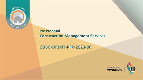 Cdbg Drmit Rfp 2023 06 Pre Proposal Construction Management
