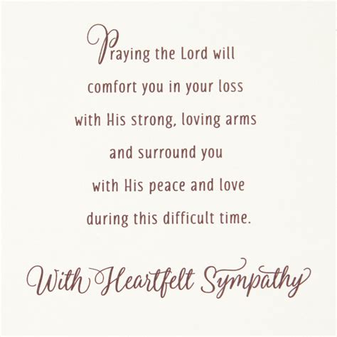 Cherished Memories Religious Sympathy Card for Loss of Loved One