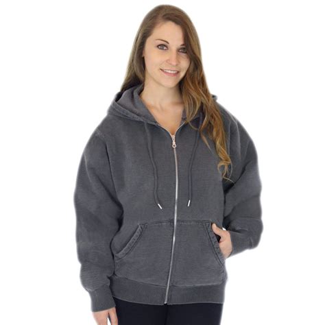 100 heavy cotton womens fleece full zip hoodie jacket made in canada