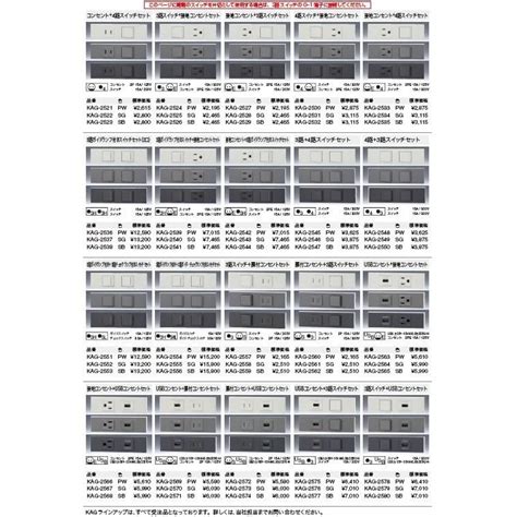 神保電器 KAG2557 PW NKシリーズ 家具機器用コンセント スイッチセット 3路スイッチ 扉付コンセントセット 色PW