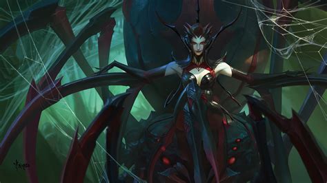 Red Eyes League Of Legends Elise Wallpapers Hd Desktop And Mobile