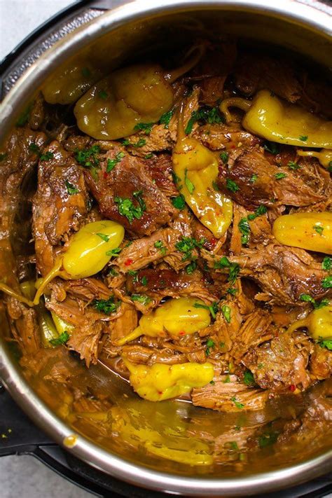 Using rather poor quality meat (by the general standard that which we judge meats), the hallowed pot roast is traditionally cooked for a long time and left to turn spindly fat fibers into wonderful. Mississippi Pot Roast inside an Instant Pot after cooking ...