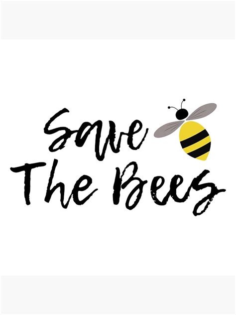 Save The Bees Poster For Sale By Imanekr Redbubble