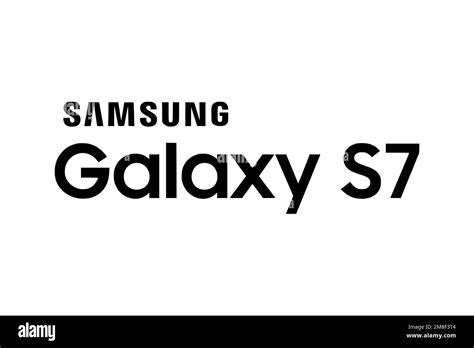 Samsung Galaxy S7 Logo White Background Stock Photo Alamy