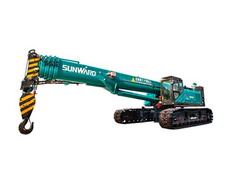 Swtc55b With Telescopic Boom Lifting Glass Lifting Crawler Crane From