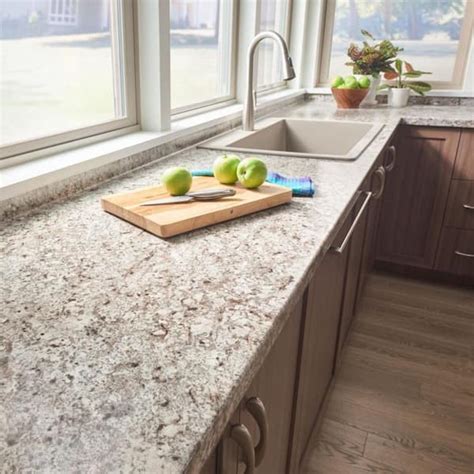 Ouro Romano With Etchings Straight Laminate Kitchen Countertop Things In The Kitchen