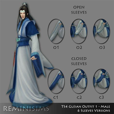 Traditional Ancient Chinese Male Costume The Sims 4 P1 Sims4 Clove