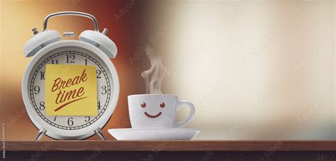 Its Coffee Break Time At Home Stock Photo Adobe Stock
