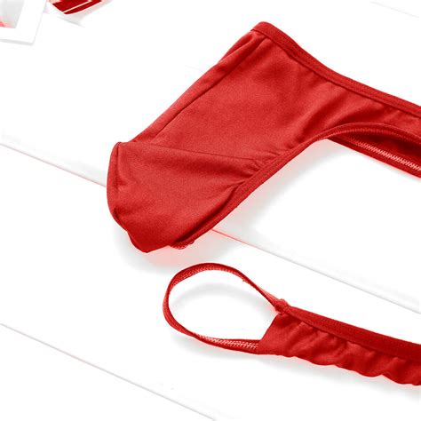 Us Sexy Men Pouch Thong Bikini Briefs O Ring Enhance Jockstrap T Back