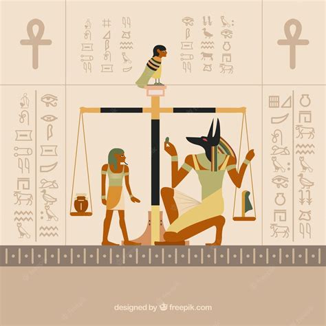 Premium Vector Egyptian Hieroglyphics Background With Flat Design