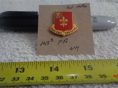 145th Field Artillery Nh Unit Crest Di Dui Drawj15 329 Picclick
