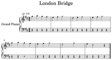 London Bridge Sheet Music For Piano