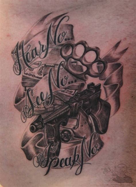 Gangster Gun Tattoo Designs Gooddocumentsafefireproof