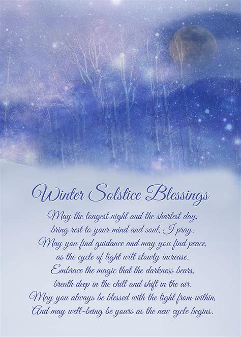 Winter Solstice Blessings Original Poem With Full Moon