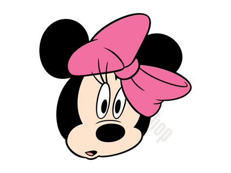 Minnie Mouse Head Svg Minnie Mouse Svg Cut File Digital Etsy