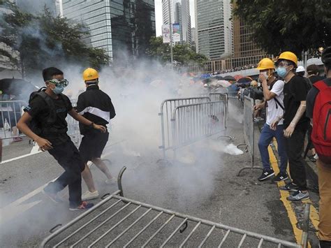 Police Clash With Thousands Of Protesters In Hong Kong Extradition Laws