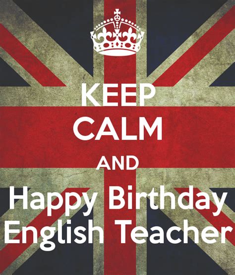 Happy Birthday English Teacher