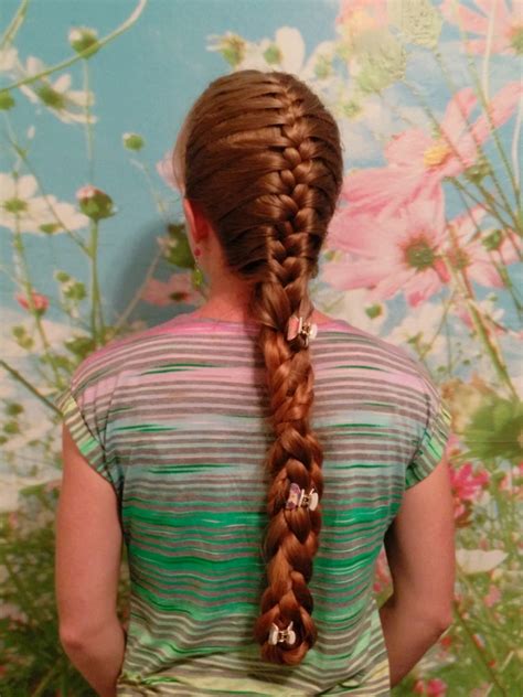 Braids And Hairstyles For Super Long Hair French Braid Indoors