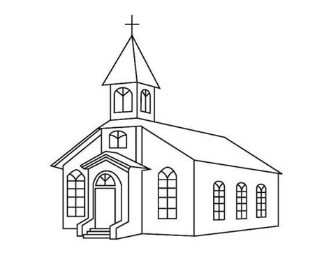 Dibujos De Iglesia 4 Para Colorear Para Colorear Pintar E Imprimir
