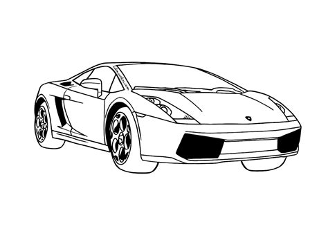 Auto Kleurplaat Lamborghini Kolorowanki Lamborghini Do Druku Dla My