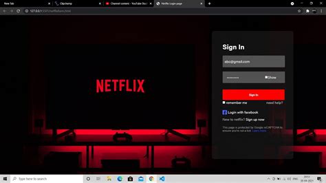 Netflix Login Page Using Html And Css Youtube