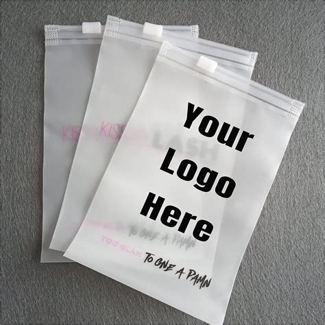 50 Pcs Personalised Matte Zip Lock Bags Customised Plastic Of Your