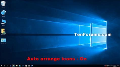 Desktop Icons Auto Arrange Turn On Or Off In Windows 10 Windows 10