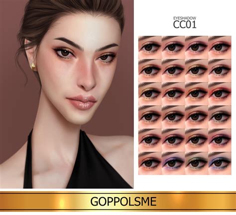 Sims 4 Cc Finds Goppolsme Gpme Gold Eyeshadow Cc 01 Download At