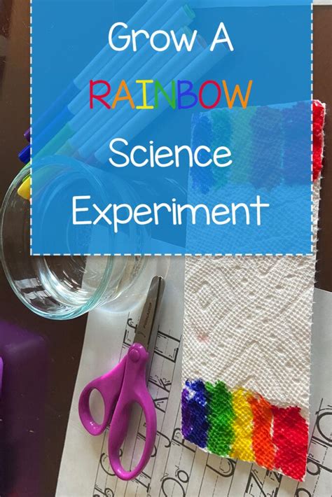 Grow A Rainbow First Grade Science Experiment Preschool Science Activities School Science