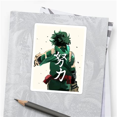 Midoriya Izuku Sticker By Nakibob Redbubble