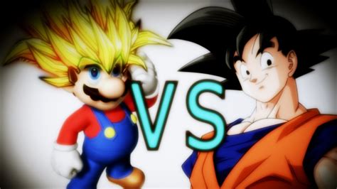 Super Mario Super Saiyan Vs Goku Davidekyo Youtube