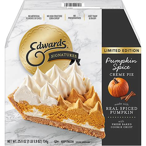 Edwards® Signatures Limited Edition Pumpkin Spice Crème Pie 259 Oz