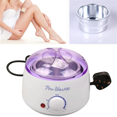 british plug 220v new natural depilation beauty hair removal hot wax warmer heater machine pot