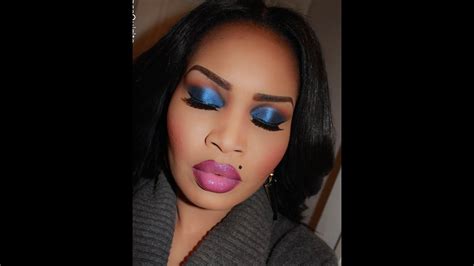 Dramatic Makeup Blue Eyes And Soft Pink Lips The Vixen
