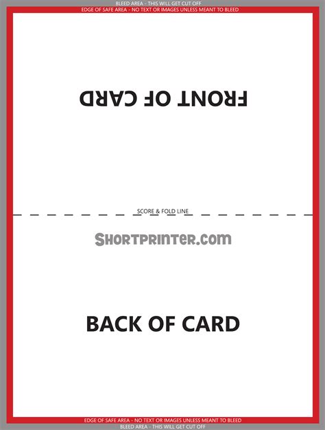 Folded Greeting Card Template Free Download