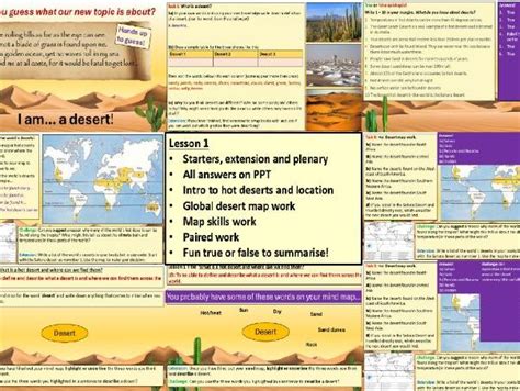 Ks3 Geography Hot Deserts What Are Hot Deserts Like And Where Are