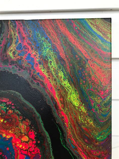 Acrylic Dirty Pour Painting Etsy