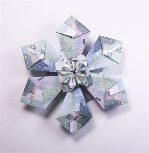 Money Origami Snowflake Stock Photo Image Of Banknote 77948288