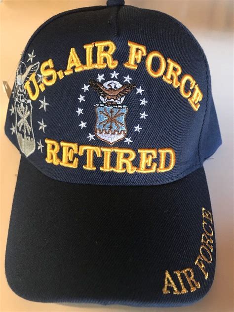 Us Air Force Retired Baseball Cap Navy Blue Us Navy Navy Blue Navy