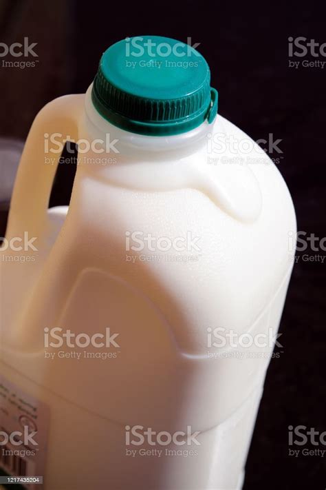 Green Top Milk Plastic Bottle Stock Photo Download Image Now