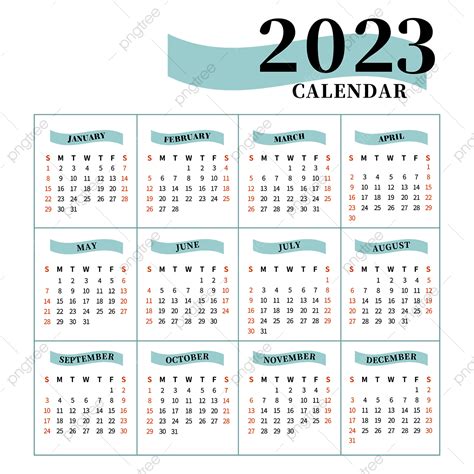 2023 Calendar Planner Vector Art Png Beautiful Calend