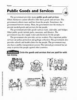 Images of Goods And Services Worksheet