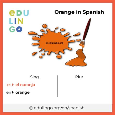 Orange In Spanish • Writing And Pronunciation With Pictures