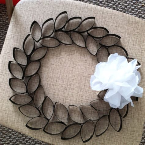 My Attempt At The Toilet Paper Roll Wreath With Added Parchment Paper