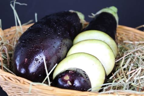 what does the inside of an eggplant look like