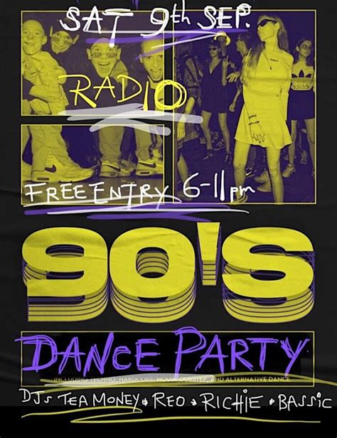 totally 90s party 90s dance music and visuals free entry 9 9 23 radio bar and cafe fitzroy