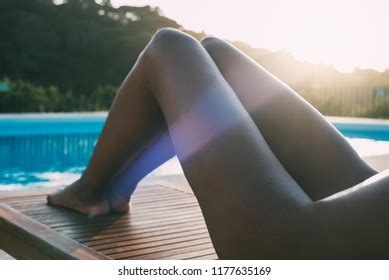 Naked Woman Lying Down Hammock By Stock Photo Shutterstock
