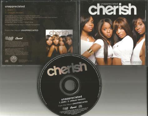 Cherish Unappreciated 2trx W Rare Edit Promo Radio Dj Cd Single 2006